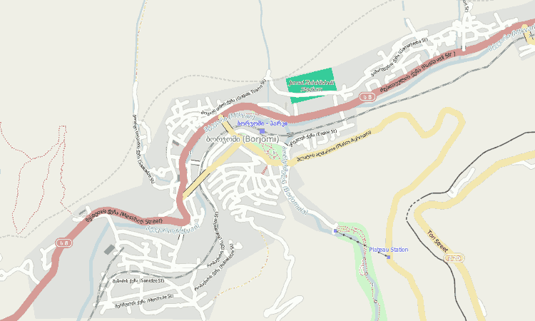 Boržomi miesto žemėlapis