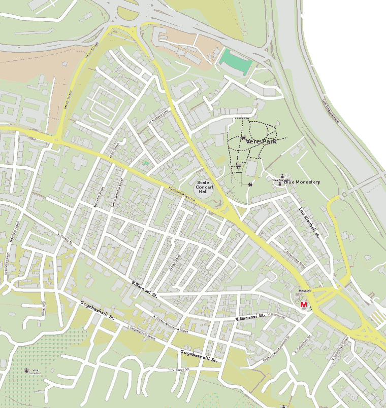Vera rajono žemėlapis