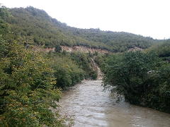 Techuri upės prie Nokalakevi pabaiga